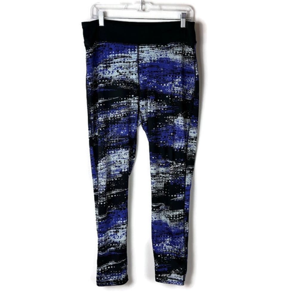 Live Love Dream Aeropostale Mixed Media Printed Streetwear Leggings in Purple